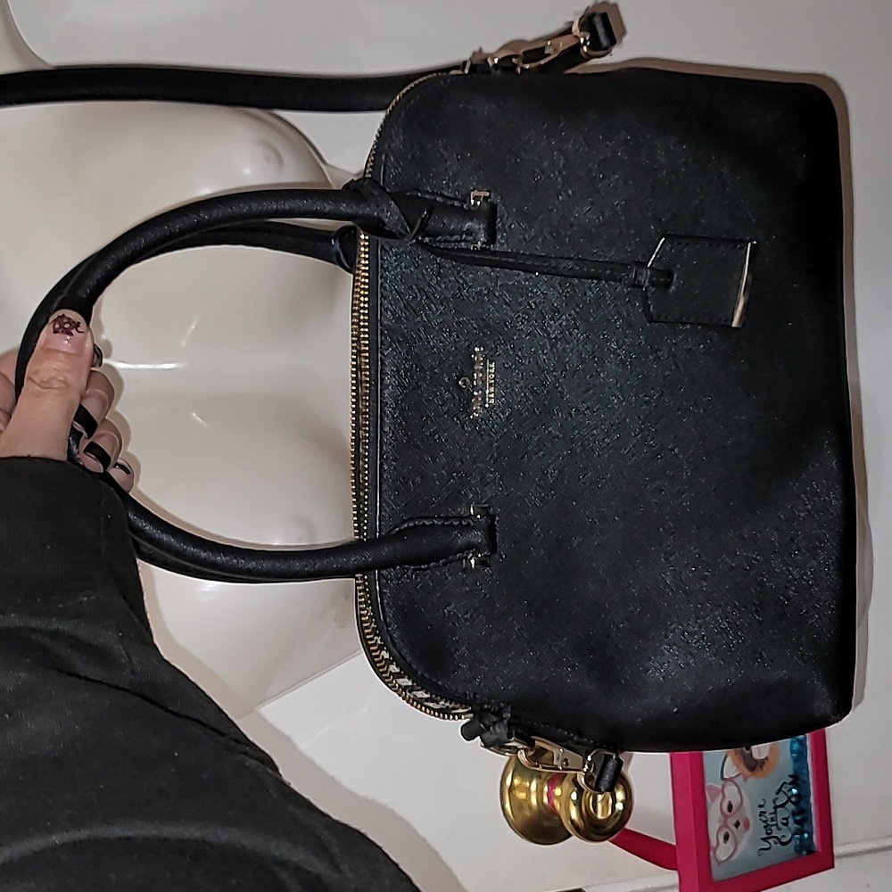 Kate Spade NY crossbow bag black logo cameron street maise satchel